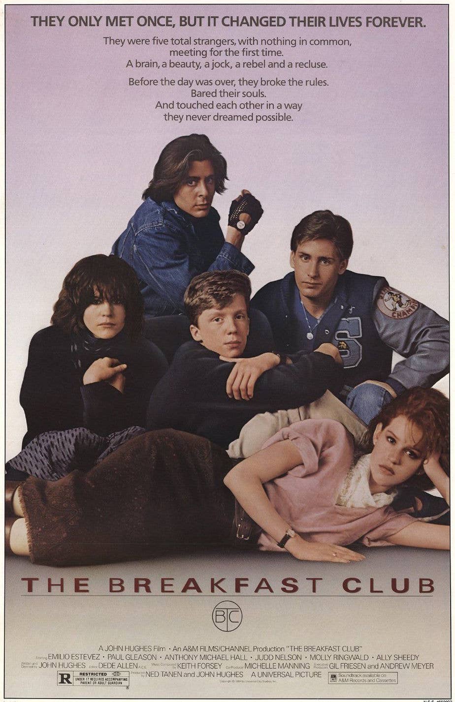 Posters Wholesale - The Breakfast Club Movie: Cardboard Back & Clear Bag