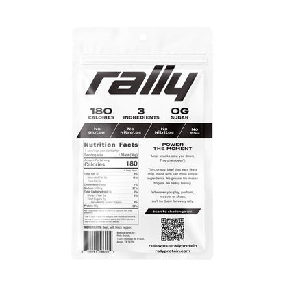 Rally Protein - Rally Beef Chips Salt & Pepper