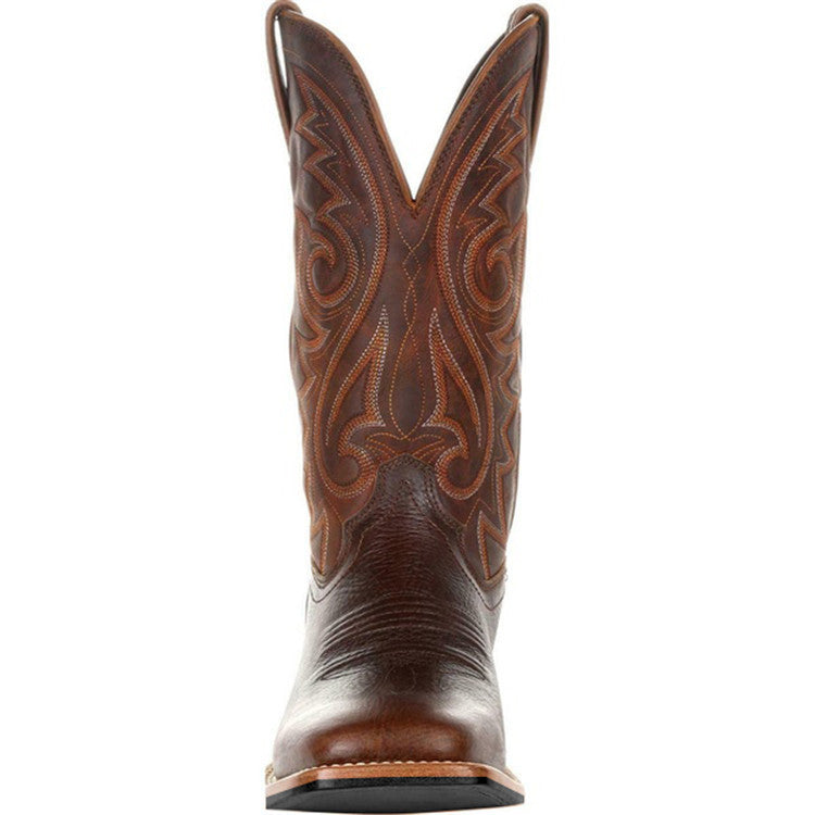 Big Wide Head Western Cowboy Boots