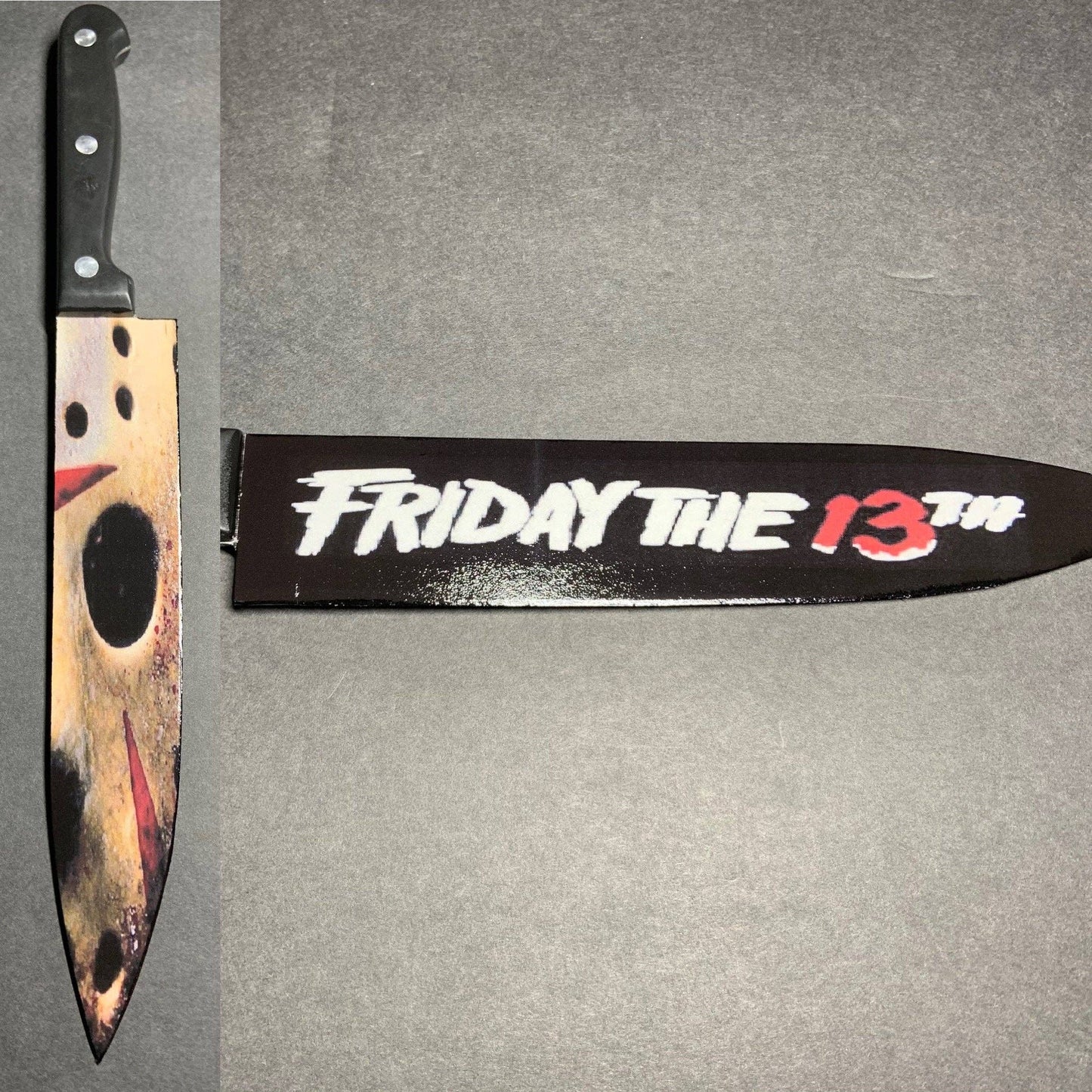 Dead Dave Designs - Friday The 13th Jason Voorhees Kitchen Knife With/Without Sublimated Stand: Knife W Stand