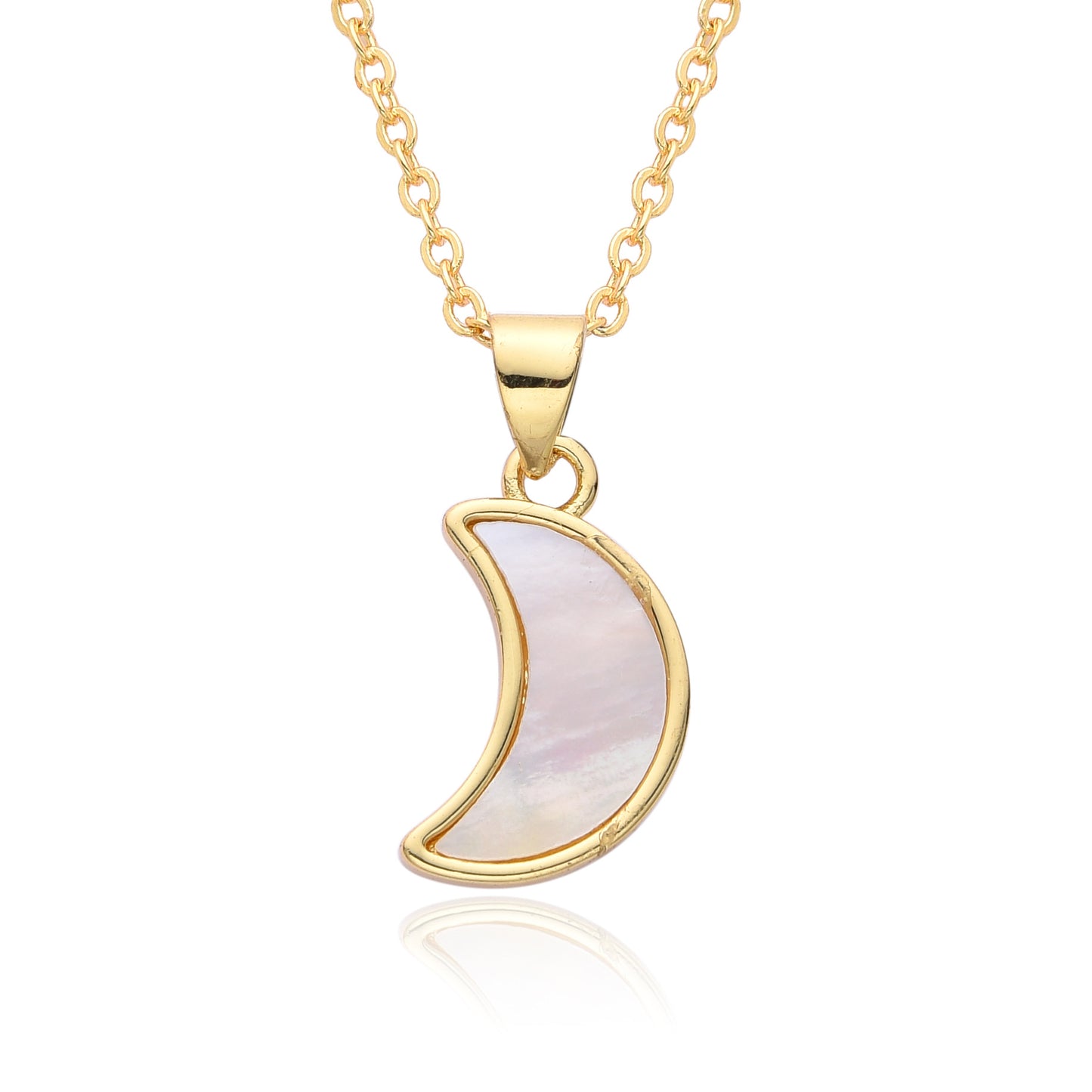 Micro-inlaid Moon Full Diamond Necklace Female