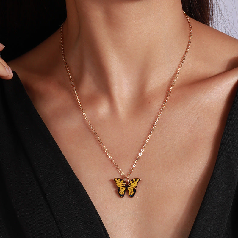 Women's Fashion All-match Butterfly Pendant Necklace
