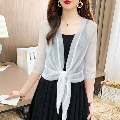 Women's Fashionable Elegant Lace Waistcoat Western Style Sun Protection Clothing