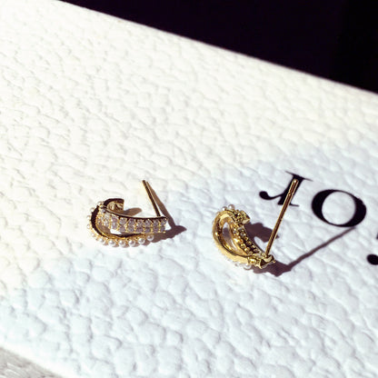Women's Fashion Zircon Temperamental Earrings
