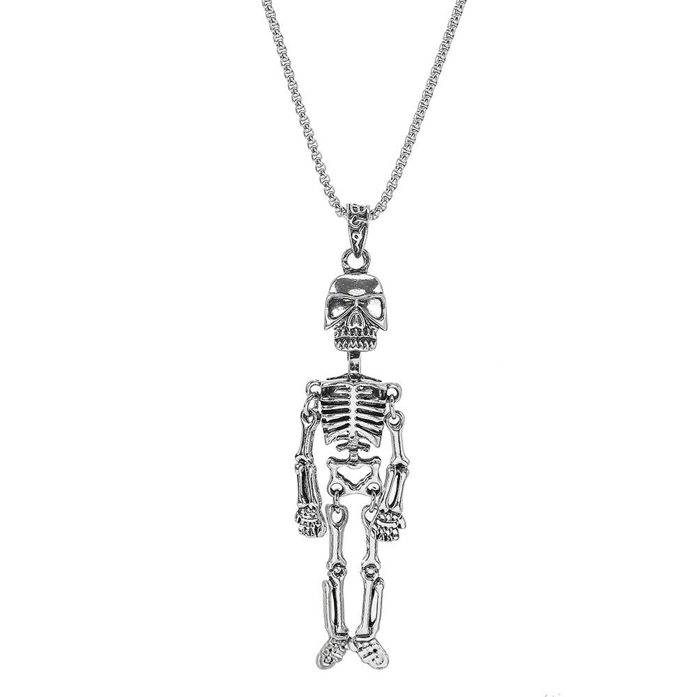 Titanium Steel Necklace Men's Hip Hop Niche Skull