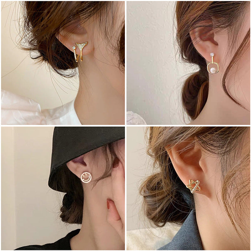 Small Exquisite Korean Earrings Cold Style