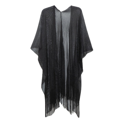 Women's Cloak Travel Ethnic Rainbow Stripes