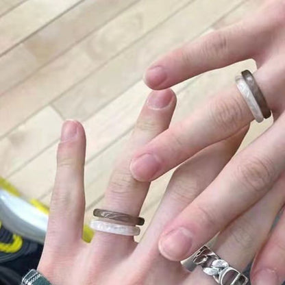 Unisex Couple Campus Ring