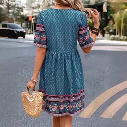 Women's Temperament Leisure Holiday Ethnic Style Dress