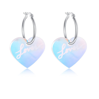 Colorful Laser Color-changing Acrylic Exaggerated Earrings