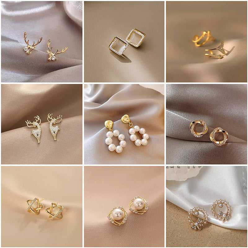 Small Exquisite Korean Earrings Cold Style