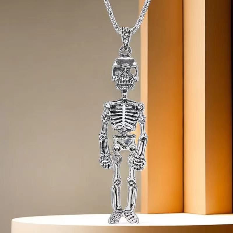 Titanium Steel Necklace Men's Hip Hop Niche Skull