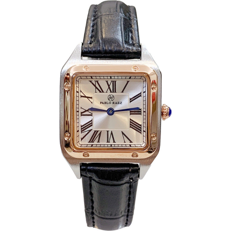 New Fashion Light Luxury Sweet Style Watch Square