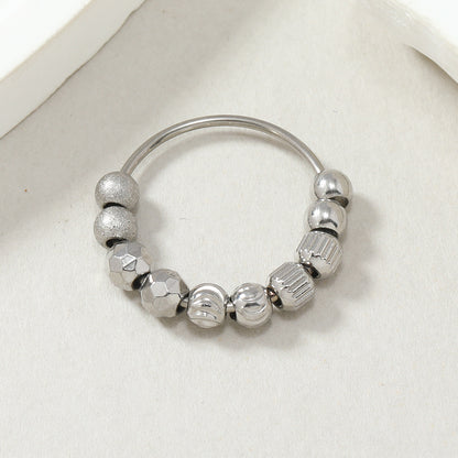 Women's Movable Ten Frosted Ring