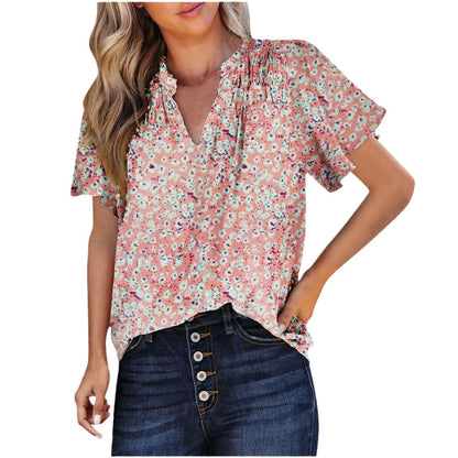 Women's Printed Fashion Short-sleeved Top