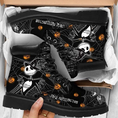 Women's Fashion Halloween Cartoon Printed Boots