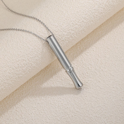 Stainless Steel Yoga Meditation Whistle Necklace