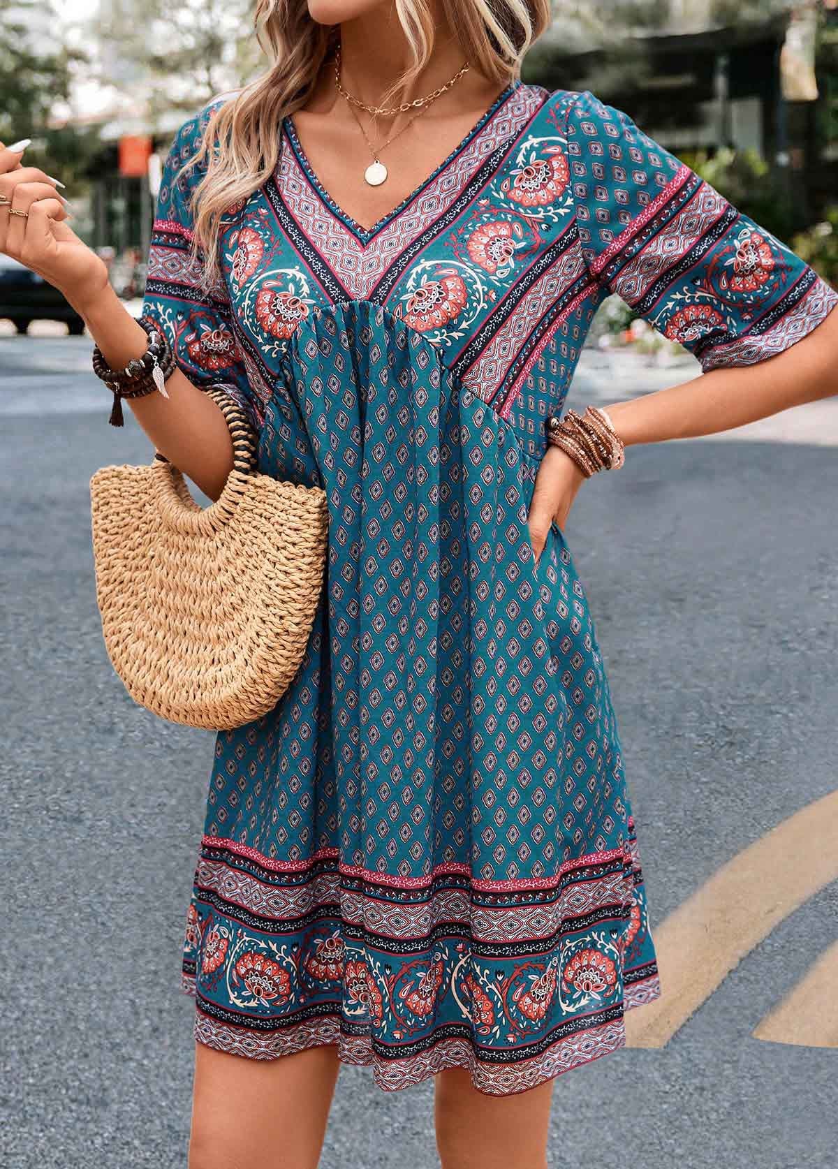 Women's Temperament Leisure Holiday Ethnic Style Dress