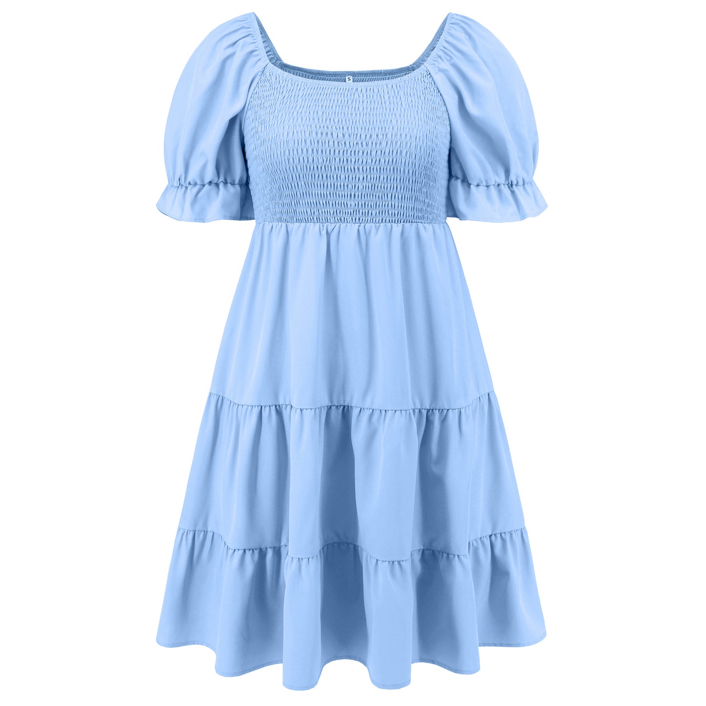 European And American Sexy Ruffled Tiered Dress Slim-fit Temperament
