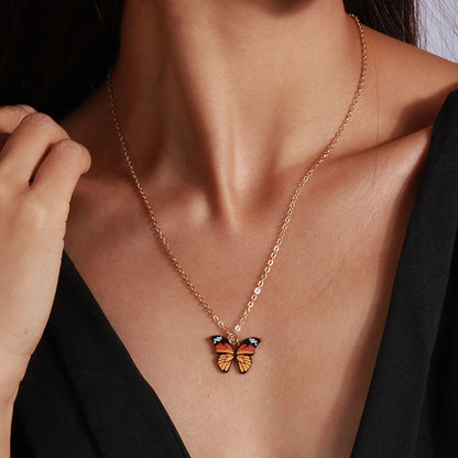 Women's Fashion All-match Butterfly Pendant Necklace