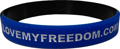 I Love My Freedom - Back The Blue Wristband