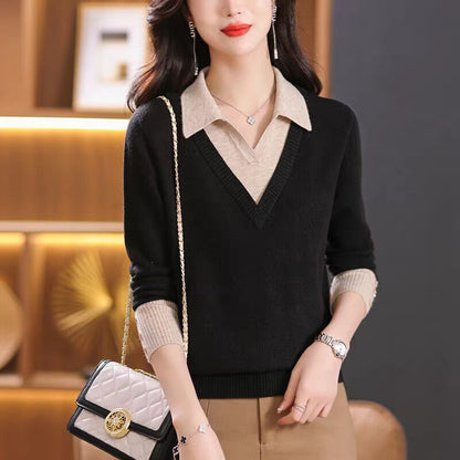 Women's Fashionable Stylish Shirt Sweater Bottoming Shirt