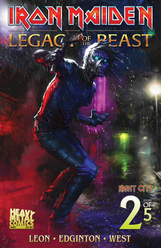 Heavy Metal - Iron Maiden Legacy of the Beast  v2: Night City #2 Cvr C Christensen: Default Title