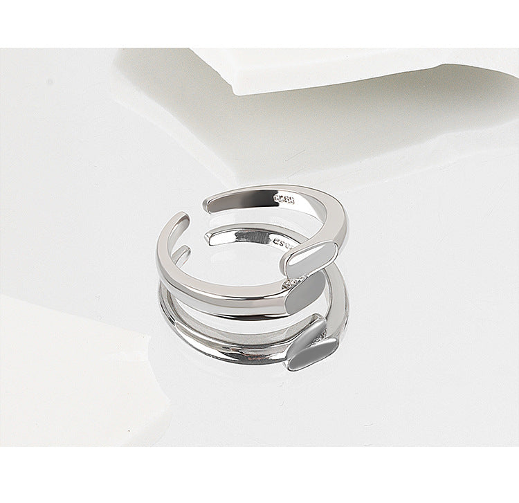 Korean Style Simple Lines Female Ring