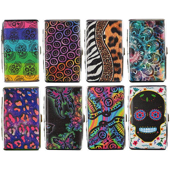 Novelty Closeout - Smokezilla Mirror 100s Cigarette Case Assortment- 8/Pack