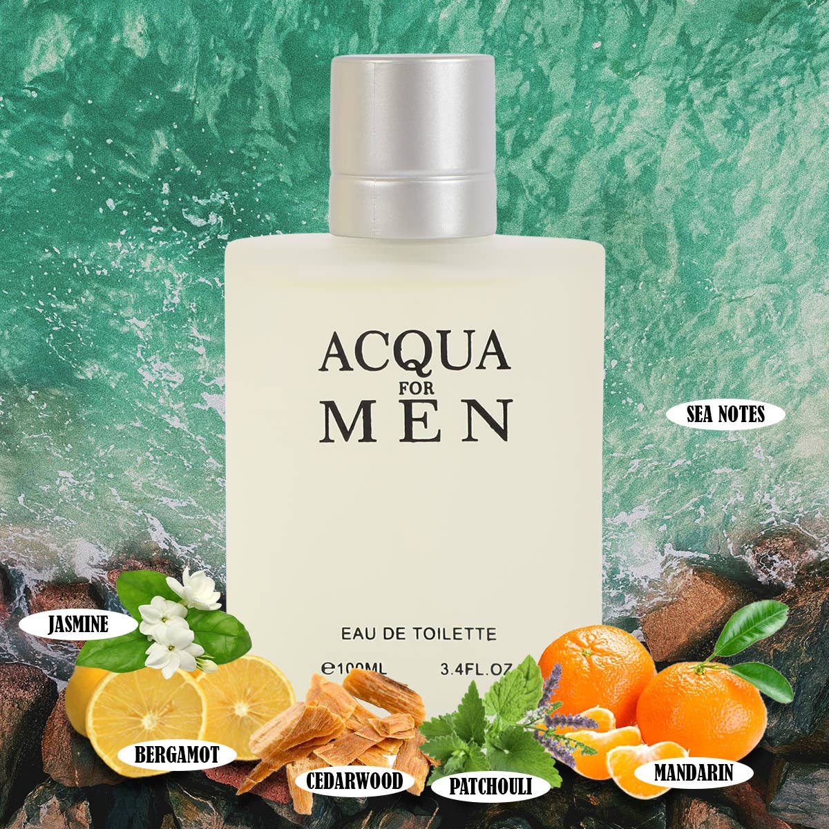 MYS Wholesale Inc - Acqua For Men Spray Cologne Eau de Toilette For Men