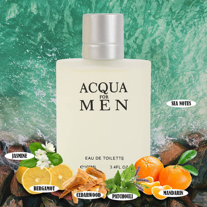 MYS Wholesale Inc - Acqua For Men Spray Cologne Eau de Toilette For Men