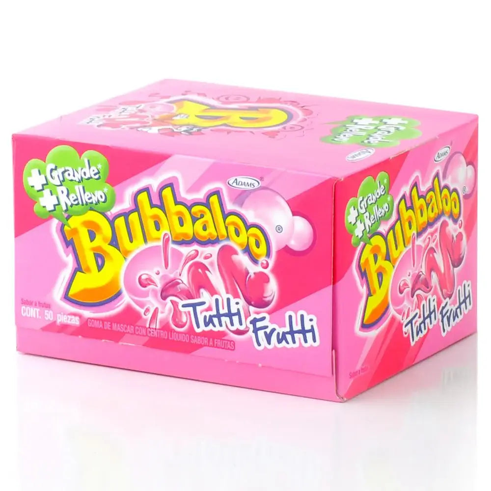 Food Crush Corp - Bubbaloo Plátano, Banana Gum Mexican Candy (Case of 47)