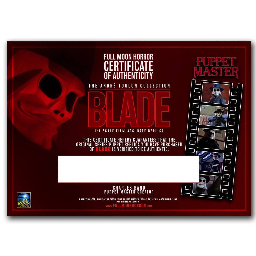 Full Moon Features - The Andre Toulon Puppet Master Replica Collection - BLADE