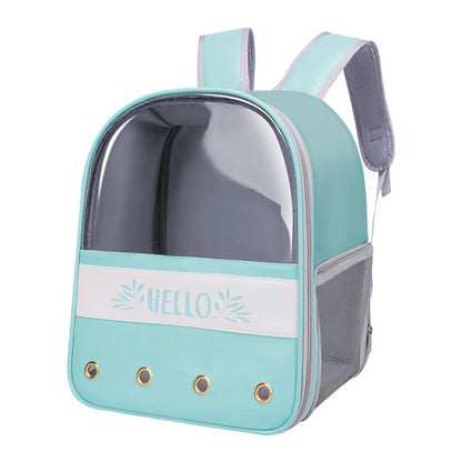 Colorblock English Macaron Backpack For Pets