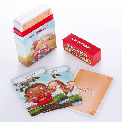 Christian Art Gifts - Card Box Bible Story Memory Games New Testament