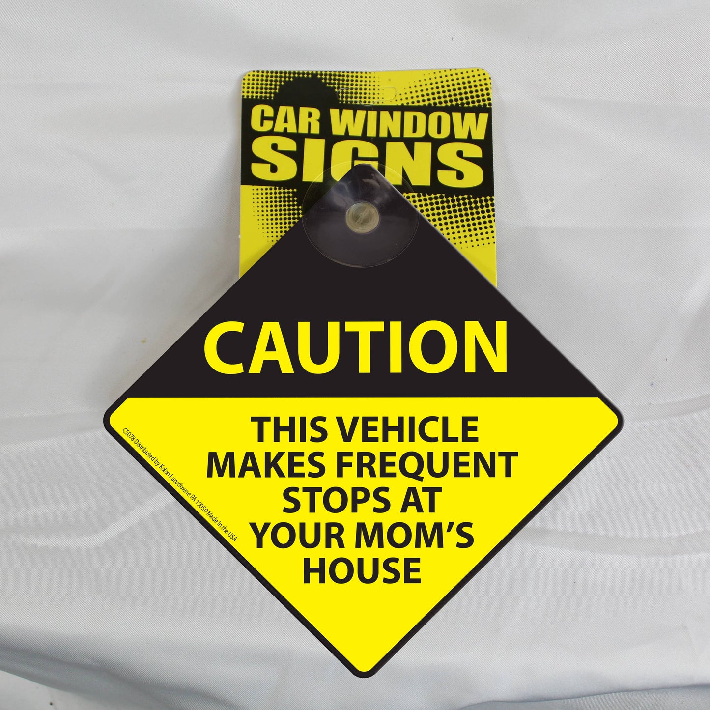 Kalan - CS078 Caution This Vehicle Stops Car Sign