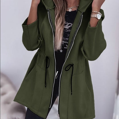 2023 Fall Winter Fashion Casual Hooded Coat Women's Clothing