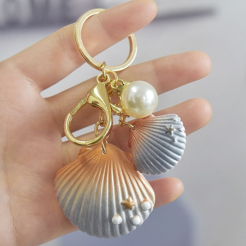 Pearl Ornaments New Shell Keychain