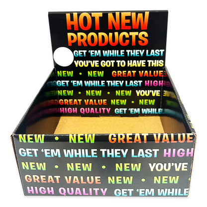 Novelty Brands - Hot New Products Corrugated Shelf Display Only