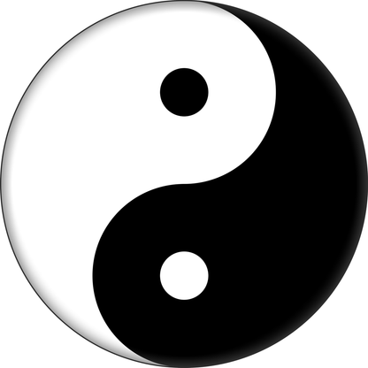 Square Deal Recordings & Supplies - Magnet - Yin Yang - Two Color Options: Black / Pride Rainbow