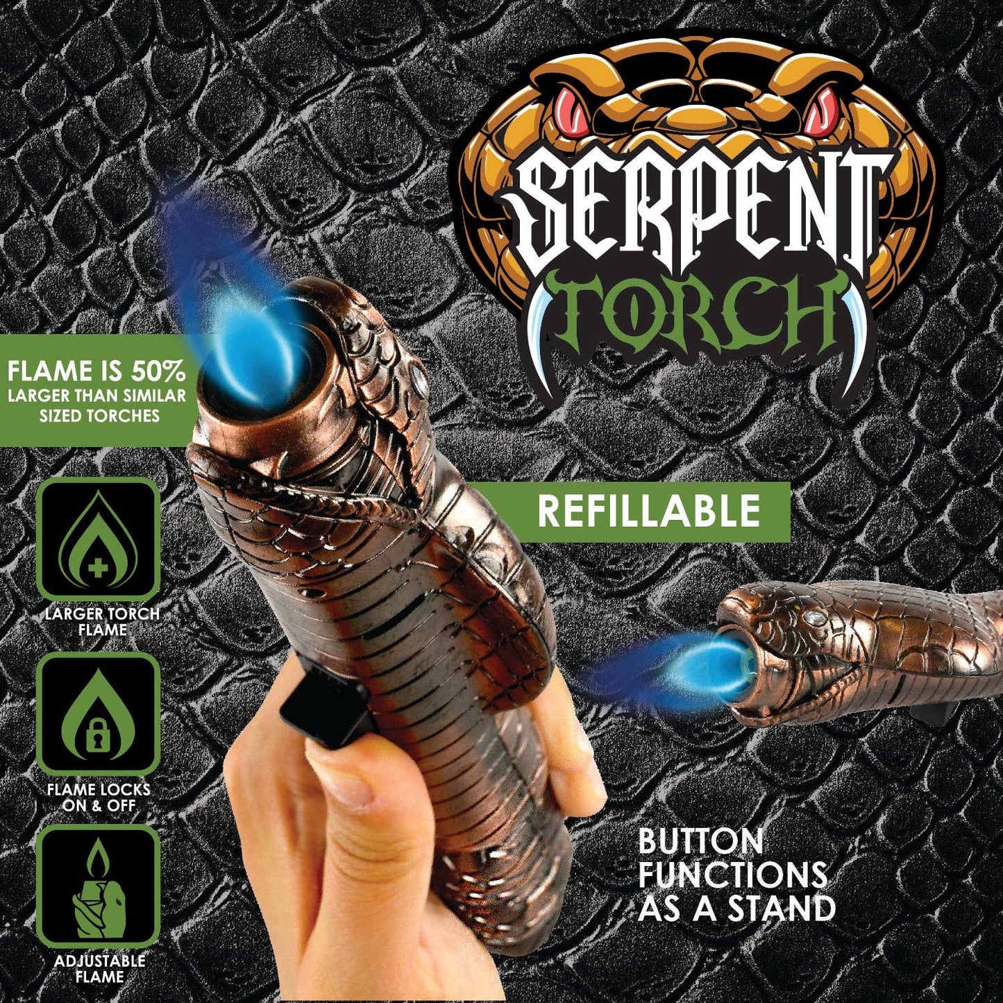 Novelty Closeout - Smokezilla Jumbo Serpent Torch Stick Assortment - 6/Pack: Closeout Price