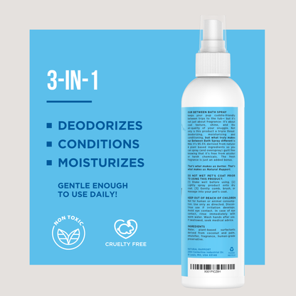 Natural Rapport - The Only Between Bath Spray Dogs Need - Amber & Sandalwood: 8 ounce