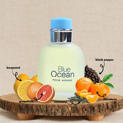 MYS Wholesale Inc - Blue Ocean Eau de Toilette Spray Cologne For Men