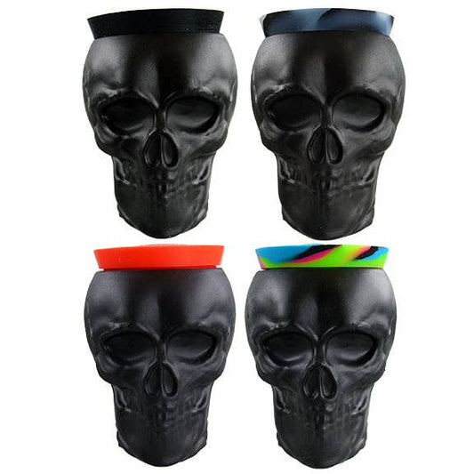 Novelty Closeout - Smokezilla Skull Glass Storage Jar Assortment- 6/Pack