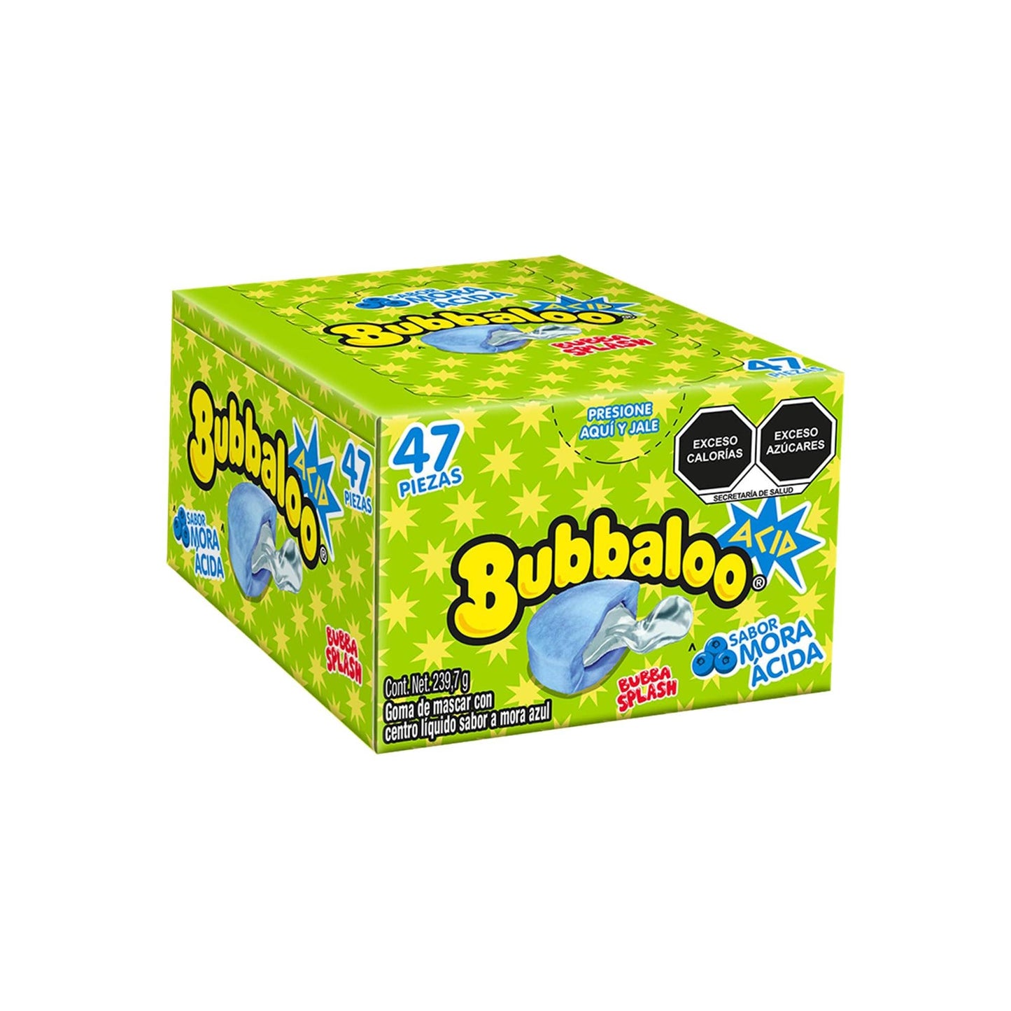 Food Crush Corp - Bubbaloo Mora Ácida- Berry Burst Mexican Candy (Cases of 47)