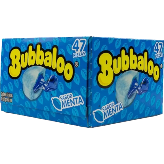 Food Crush Corp - Bubbaloo Mint Chewing Gum Mexican Candy (Cases of 47)