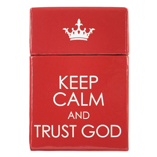 Christian Art Gifts - Box of Blessings Keep Calm & Trust God