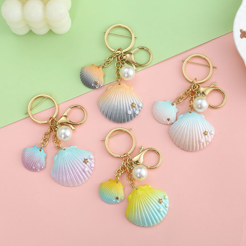 Pearl Ornaments New Shell Keychain