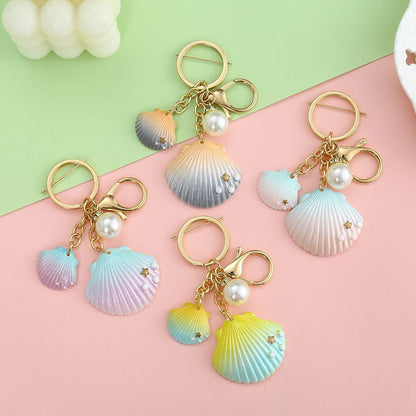 Pearl Ornaments New Shell Keychain