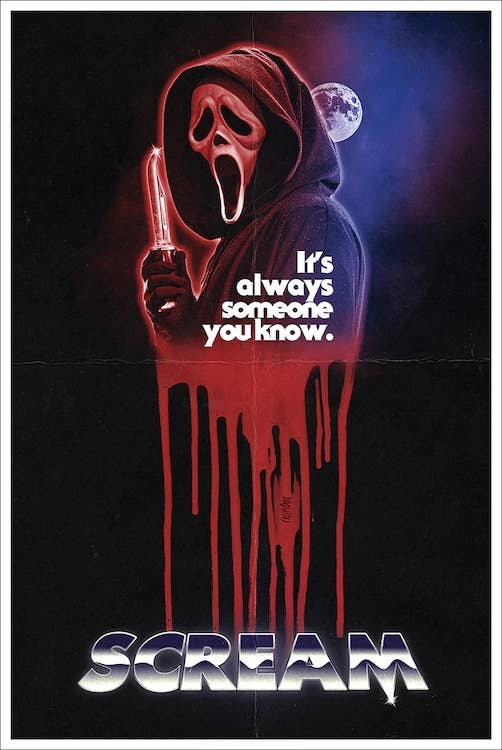 Posters Wholesale - Scream Its Always Someone You Know Horror Movie Poster: Cardboard Back & Clear Bag